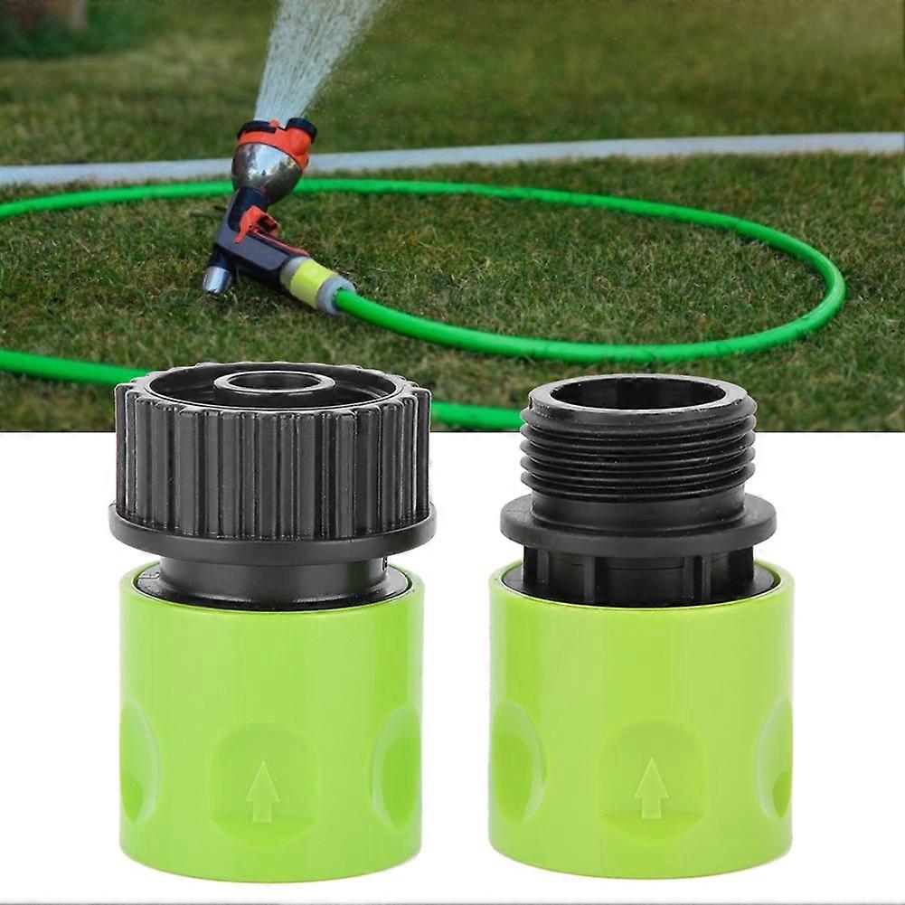 2pcs 3/4" Male Female Thread Hose Tap Connector Garden Water Pipe Adapter (EU Type)