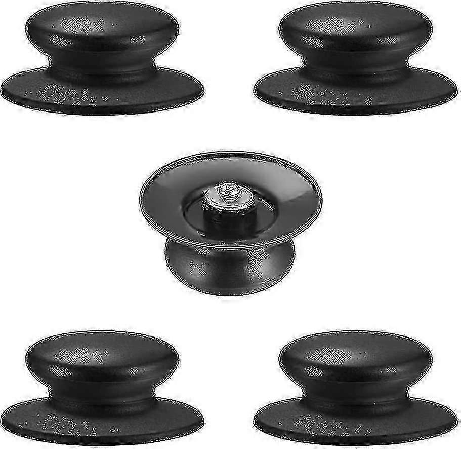 5 Pack Pot Lid Handle Knob Bakelite Round Cookware Universal Pot Lids Handle Heat Resistan