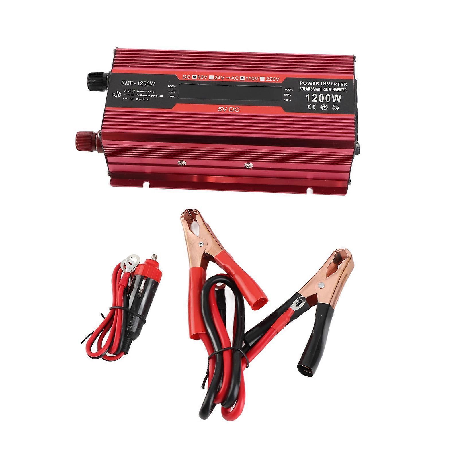 Car Inverter Intelligent Digital LCD Screen Low Power Consumption Modified Sine Wave Car Inverter