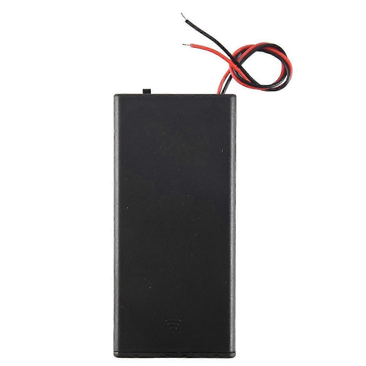 3.7V 2x 18650 Pil Tutucu Konnektör Saklama Kutusu Açma/Kapama Anahtarı Kablolu