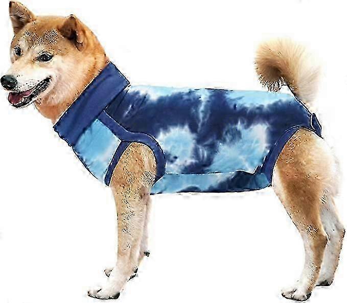 ペットの回復スーツ、犬のためのタイダイの回復のシャツ腹部の傷の保護のための電子カラーおよび円錐形の代わり