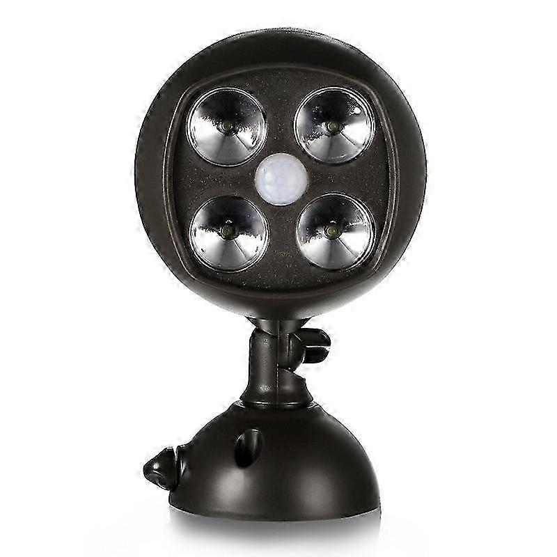 4 LED Battery Operated Motion Sensor Security Light for Outdoor Garden Use