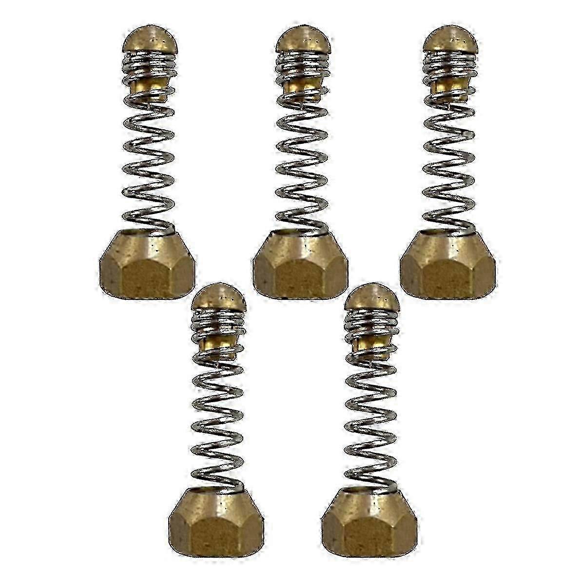 5pcs 1/8 Internal Thread Nozzles for Pressure Washer Sewer Drain Pipe Spring Ejectors for Cleaning