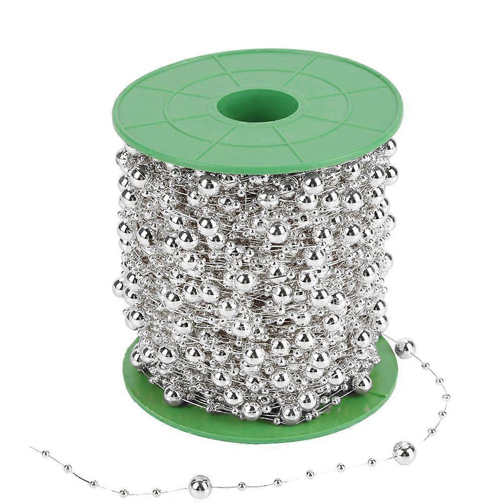 2025 Neuestes Modell 60m / Rolle Galvanisierung Perldraht Perlen Girlande Schnur DIY