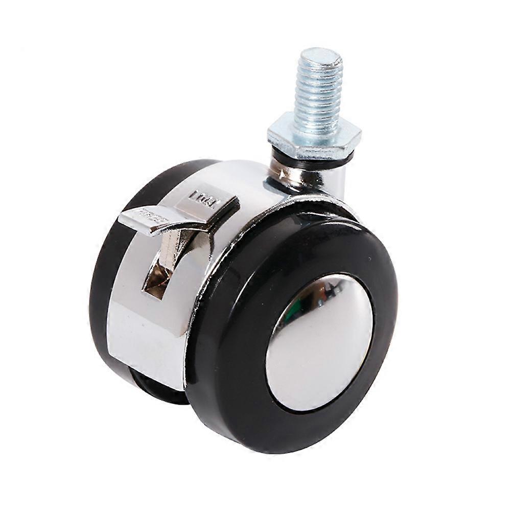 Chair Caster 2 Inch Alloy Furniture Castor 360 Degrees Rotation Home Use Black Color 4Set