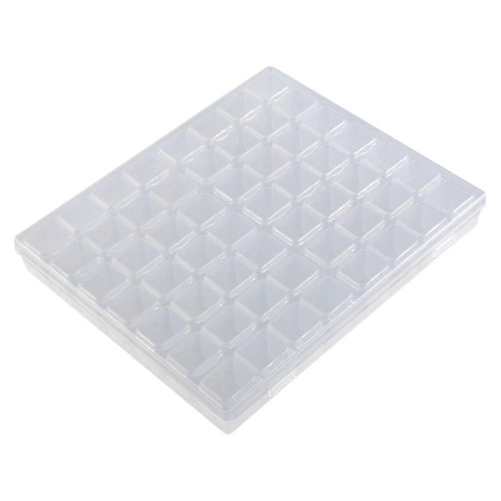 Transparent Nail Storage Box Durable Plastic Organizer for Fake Nails, Small Tools, Jewelry, and Beads – Easy Open Craft Case