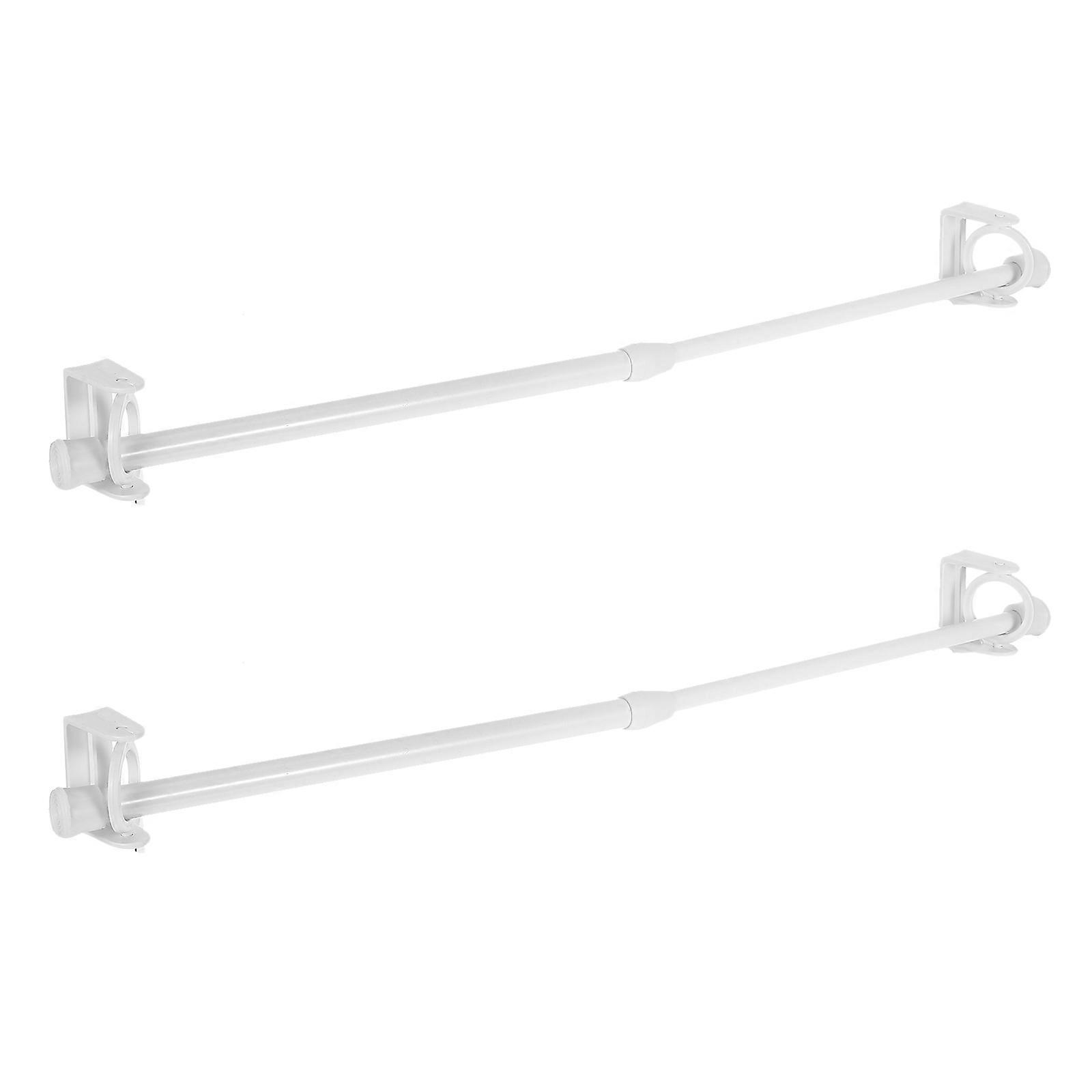 Adjustable Wall Mounted Extendable Towel Rods for Space Saving Bathroom Storage – Modern Bath Cloth Holder (2pcs)