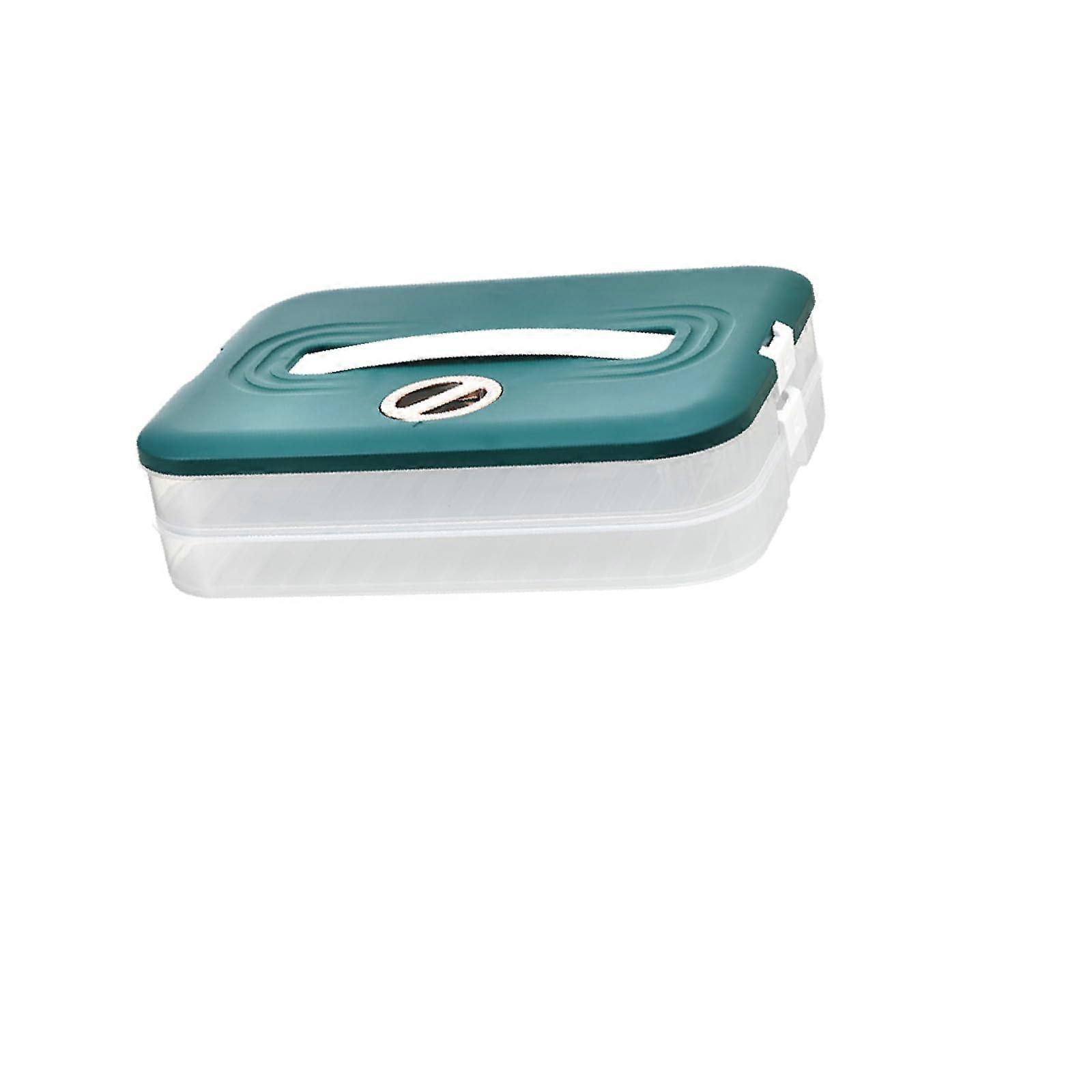 Knoedel Box With Lid Storage Container For Sugar Cookies 2 Layers