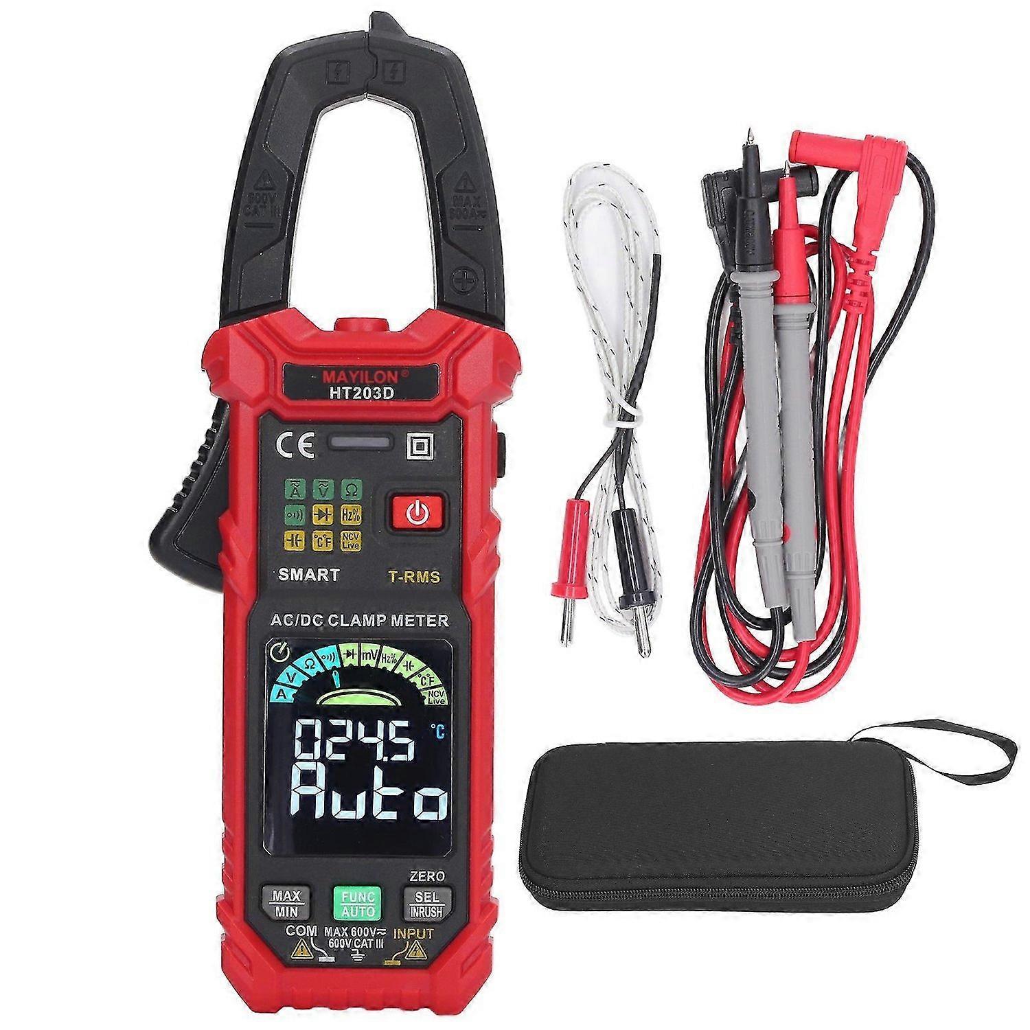 MAYILON Smart Clamp Meter HT203D High Accuracy True RMS Multimeter Voltage Tester