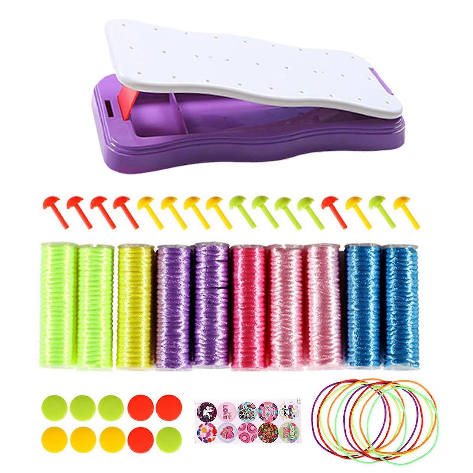 Handmade Braiding Kit – Friendship Bracelets, Complete Jewelry Craft Set with Beads