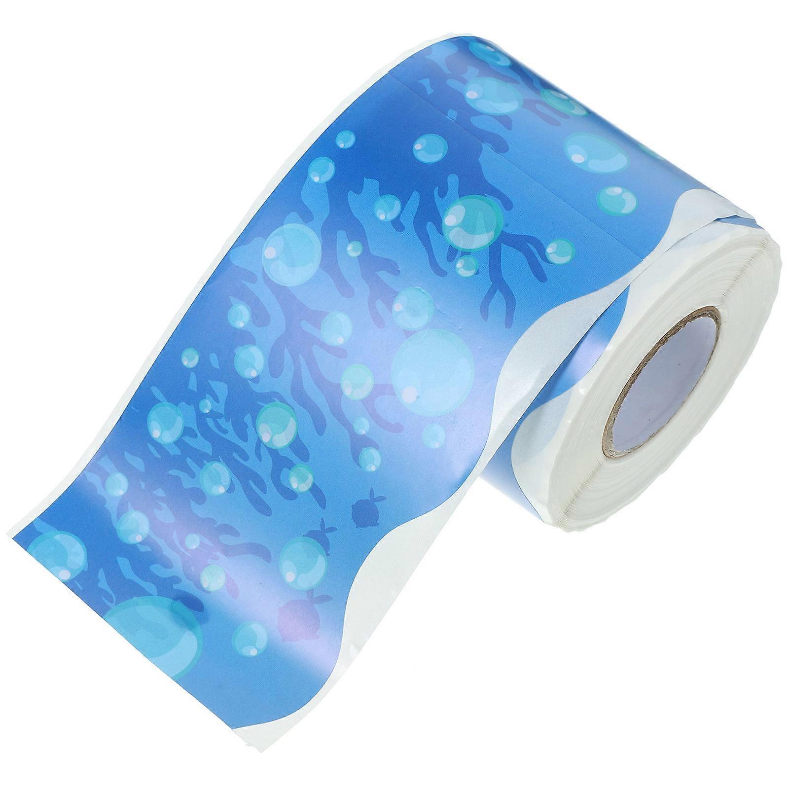 Decorative Bulletin Board Sticker Diy Moisture Proof Office Decoration Blue 2000X6.4CM 1 Roll