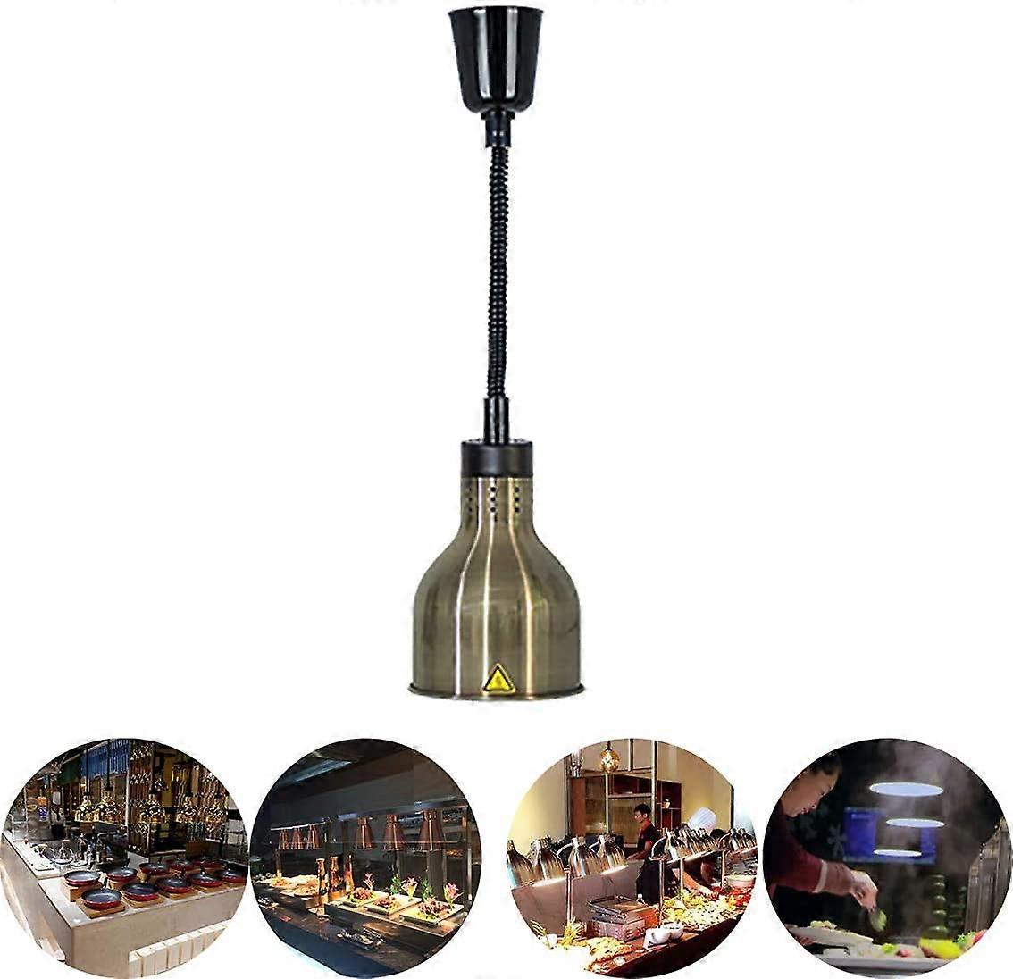 Pi Bronze G037, 250W bulb with 19cm lampshade, adjustable singlehead pendant light, heat lamp