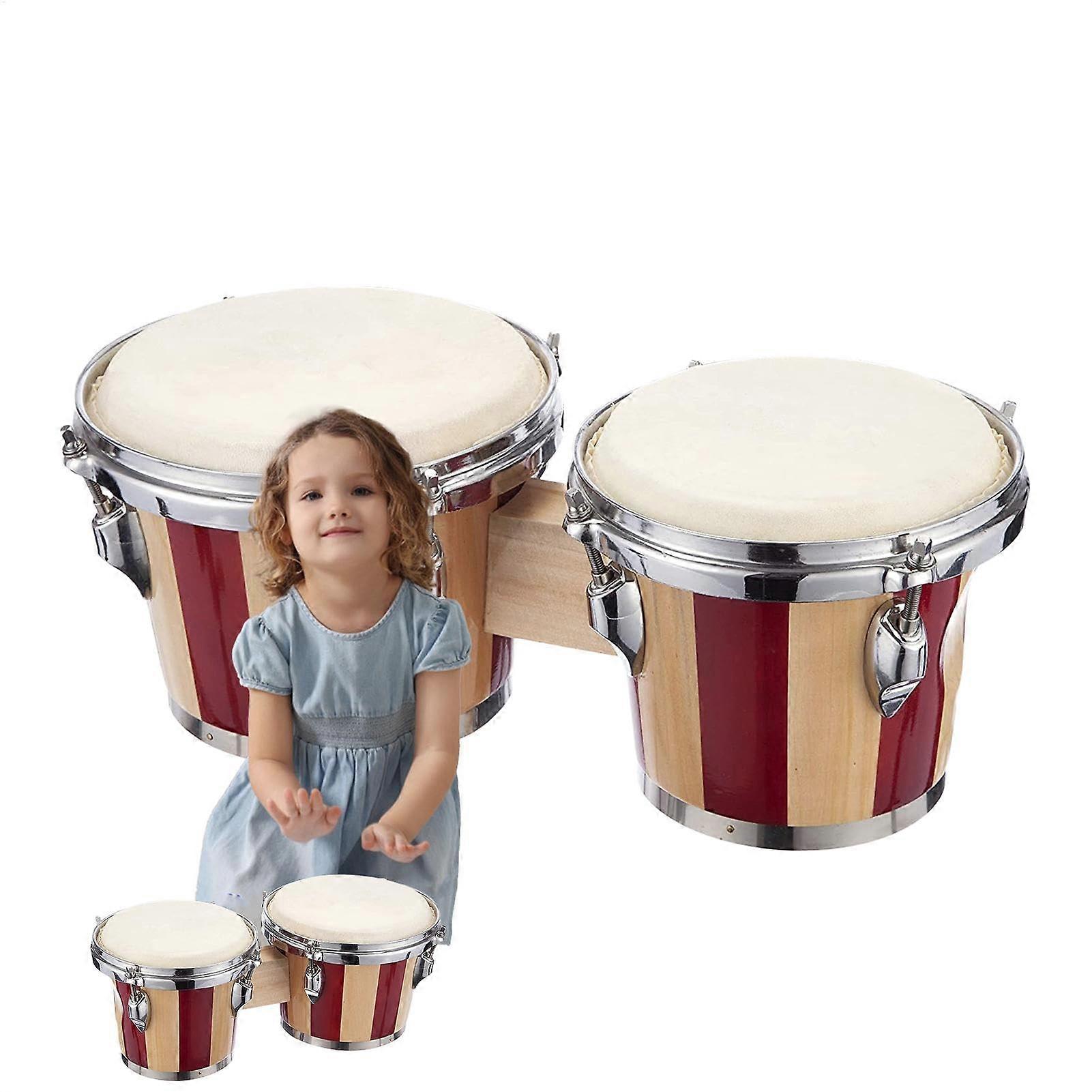Percussion Bongo Drum 6' und 7' Bongos für Kinder, Erwachsene, Anfänger