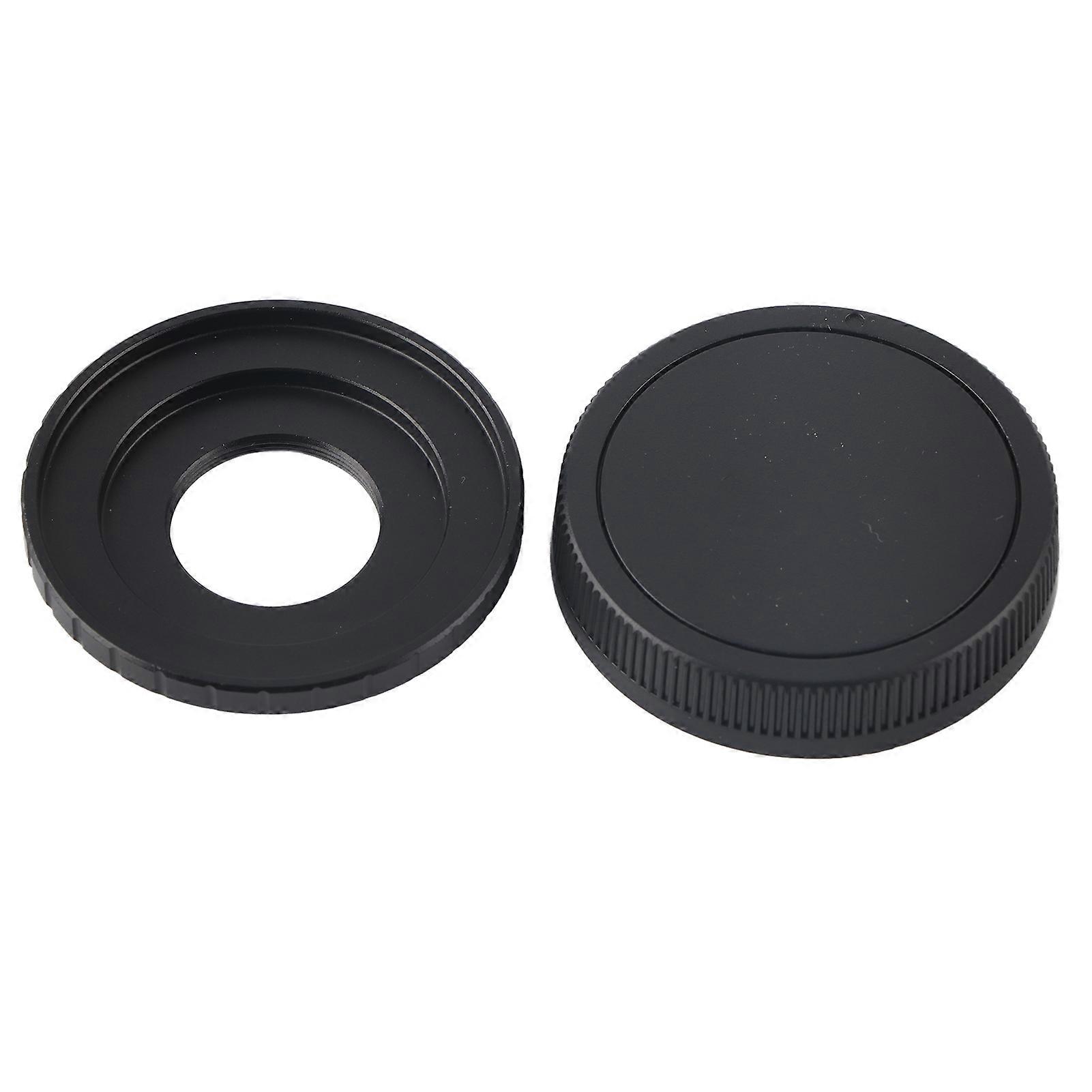 For CEOS.M Lens Adaptor Ring with Back Cap for C Mount Lens to for Canon EOS.M Camera