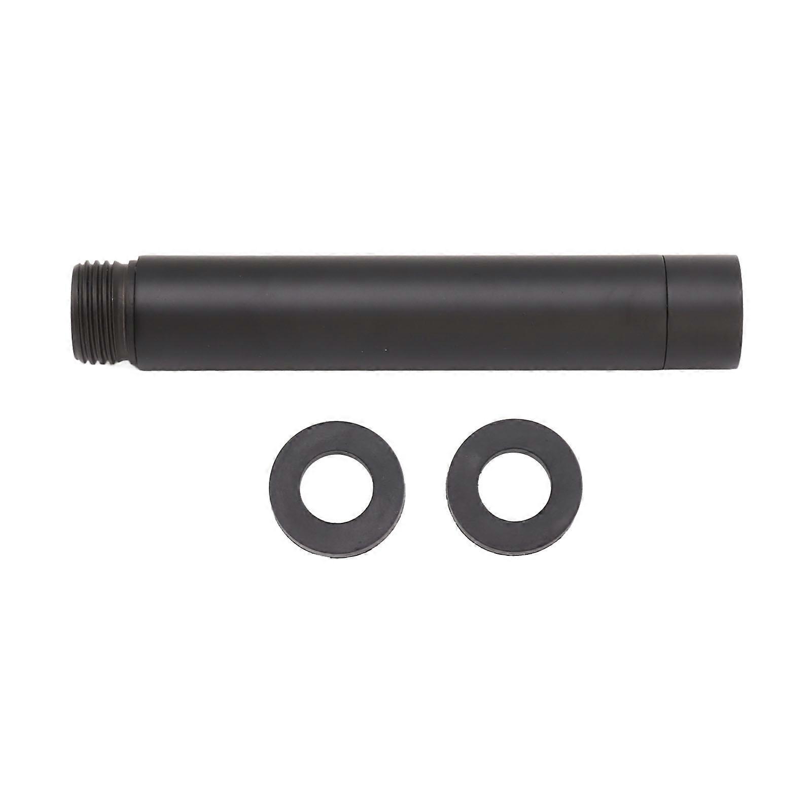 Brusearm Rustfrit Stål Moderne Elegant Bruserforlængerrør til Badeværelse Sort