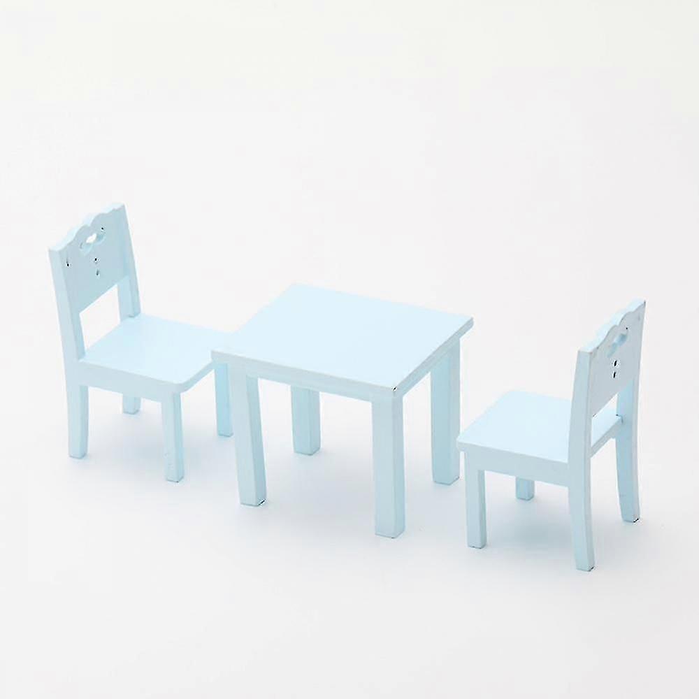 3 Pcs Kids Table Chair Simulation Furniture Mini Chair Toy Children Desk Chair Set Furniture Model Chair Model Toy A