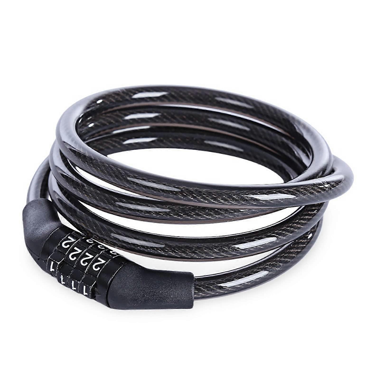 Bicycle Cable Lock 8x1200mm Set High-Strength Cable Steel Security Lock for Bikes, E-Bikes, Motorcycles