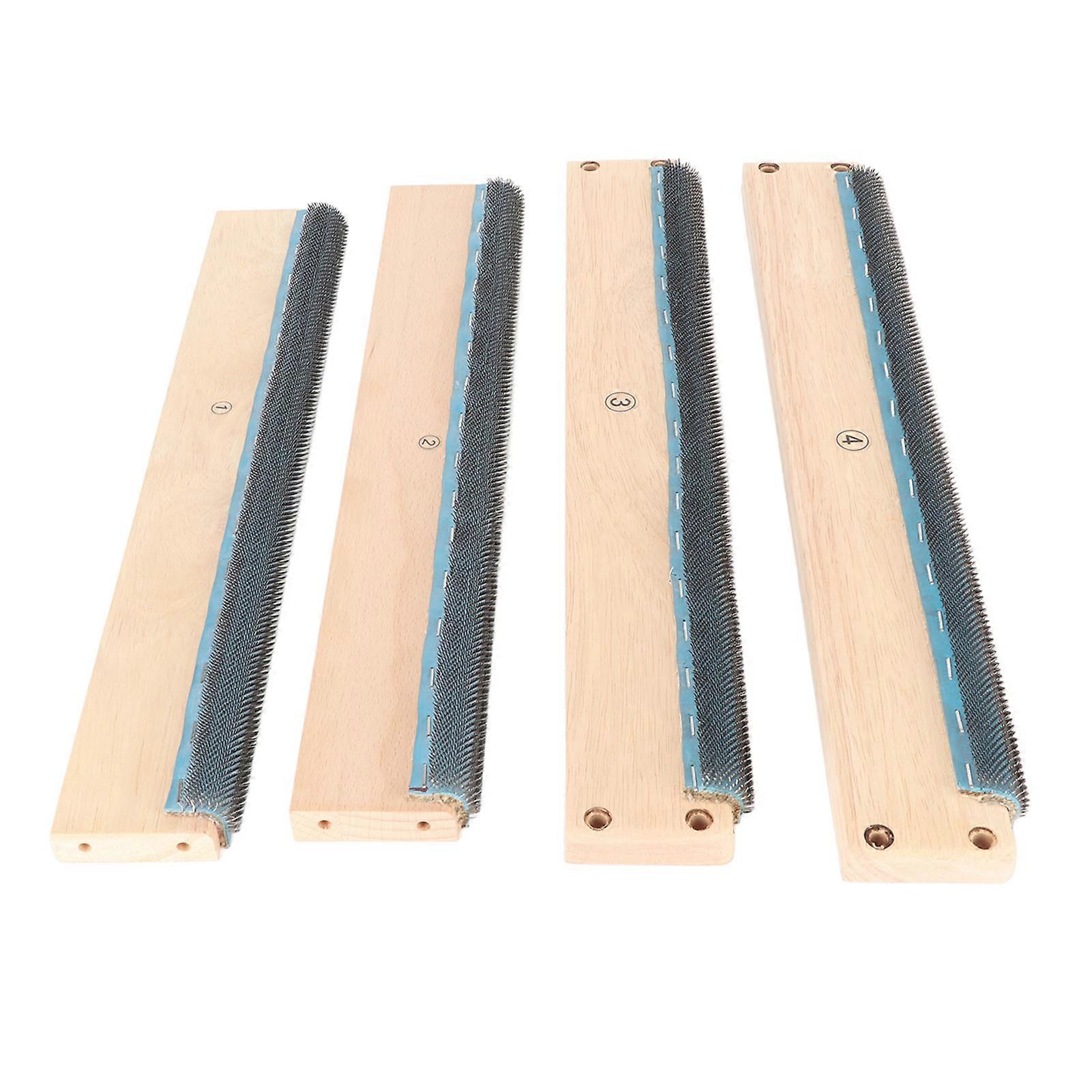 Embroidery Strip Frame 4 Sides 15.7in Wide Stable Sturdy Easy Assembly Rug Hooking Frame with Screws Wrech for Tufting 