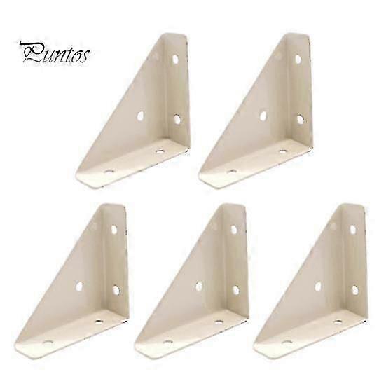 5 Pcs Supports d’accolade d’angle Résistant à la rouille Résistant à la corrosion Installation simple 90 degrés Triangle Gousset Attaches d’angle