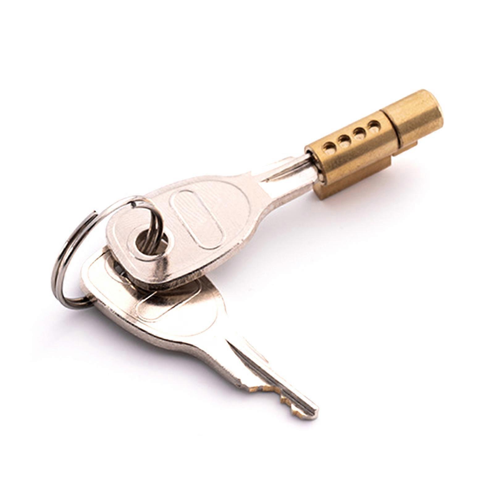 Heavy Duty Trailer Hitch Locks+Keys Copper Core Anti Theft Security Suitable For Caravans Boats Universal Compatibility Multicolor