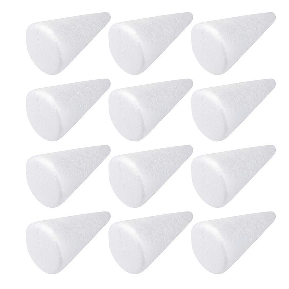 White Craft Cone Paintable Glueable Cuttable Polishable 150mm 30Pcs