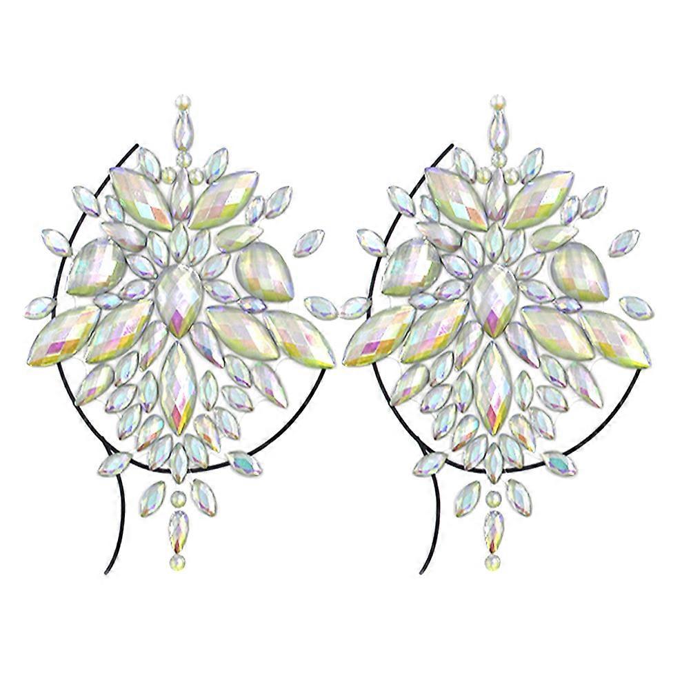 Rhinestone Sheets Sticker 3D Stage Resin Adhesion Party Glow-in-the-dark 1Pack