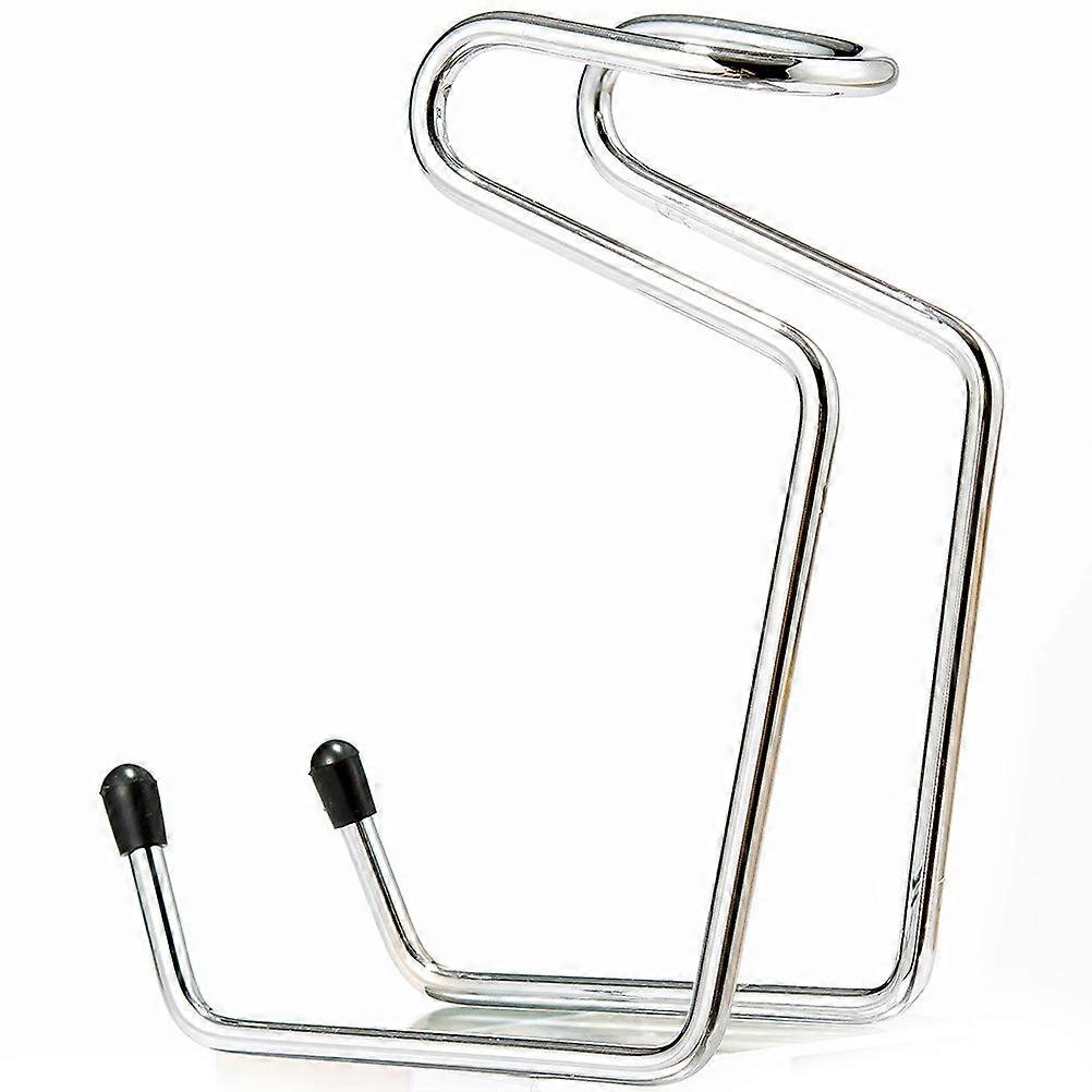 Beard Brush Set with Shaving Bowl and Storage Rack for Home Use in Silver Stainless Steel and Nylon 3PCS