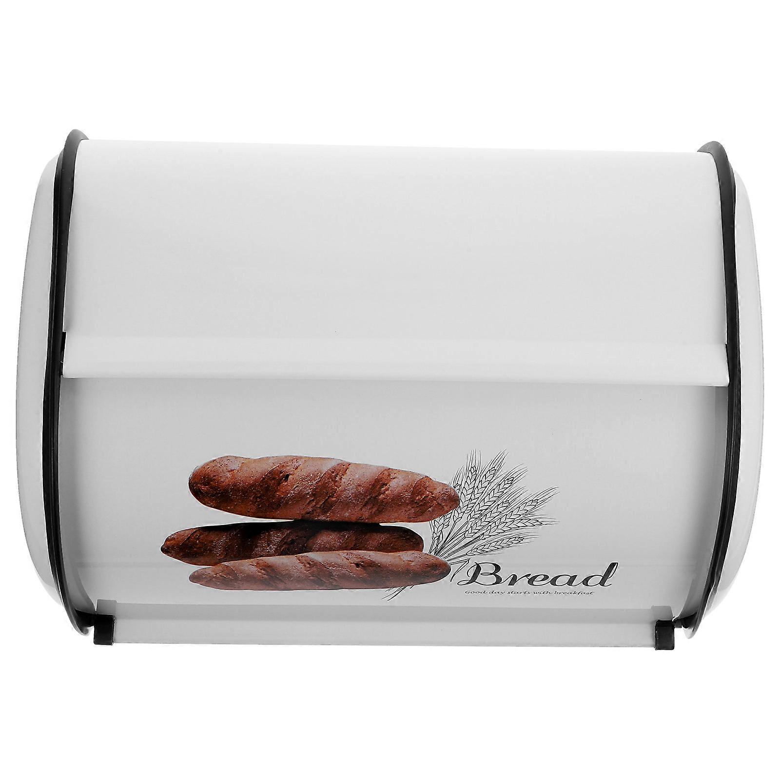 Countertop Bread Saver Iron Bread Box For Kitchen Use With Sealing Performance And Space Saving Feature 34 5X23X14 5Cm 1Pack