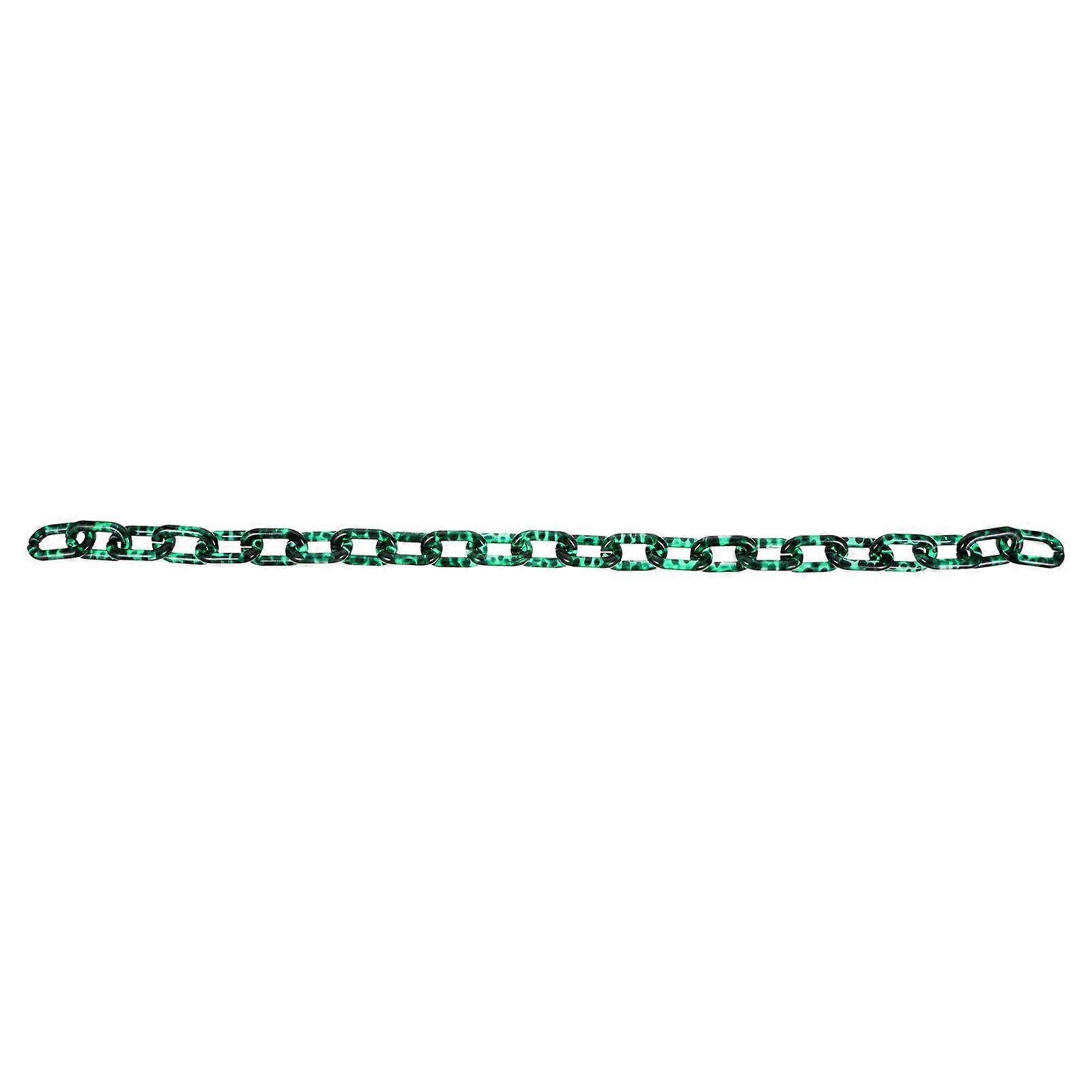 Stylish Leopard Print Acrylic Bag Chain for DIY Fashionable Handbags with Detachable Straps Green