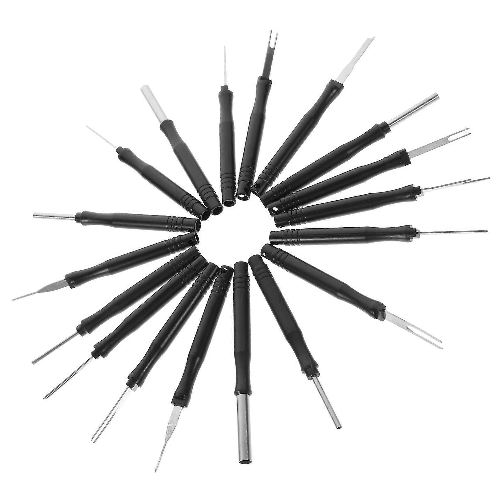 18pcs Terminal Pin Removal Tool Automotive Electrical Ejector Kit for Car Wiring Connector Durable Terminal Extractor Ergonomic Handle Compatible
