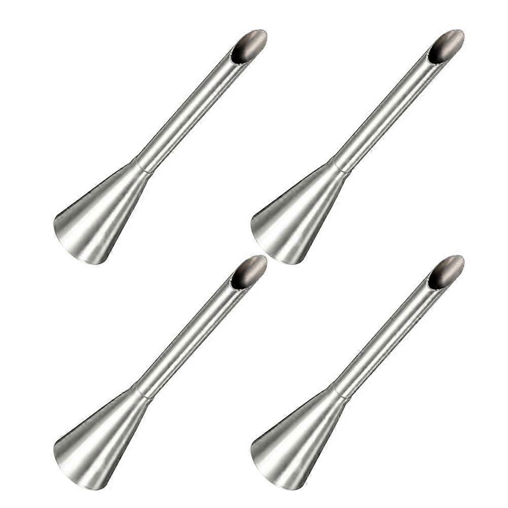 Puff Nozzle Tip For Pastry Non-Stick 4Pcs 304 Stainless Steel Cream Piping Tool