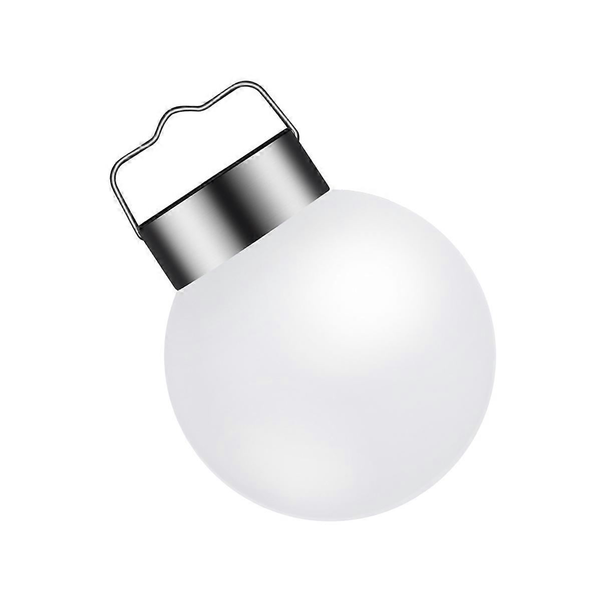 Solar Garden Light with Energy Saving LED Source for Outdoor Use White Light Stainless Steel and PP 6.5 Inches