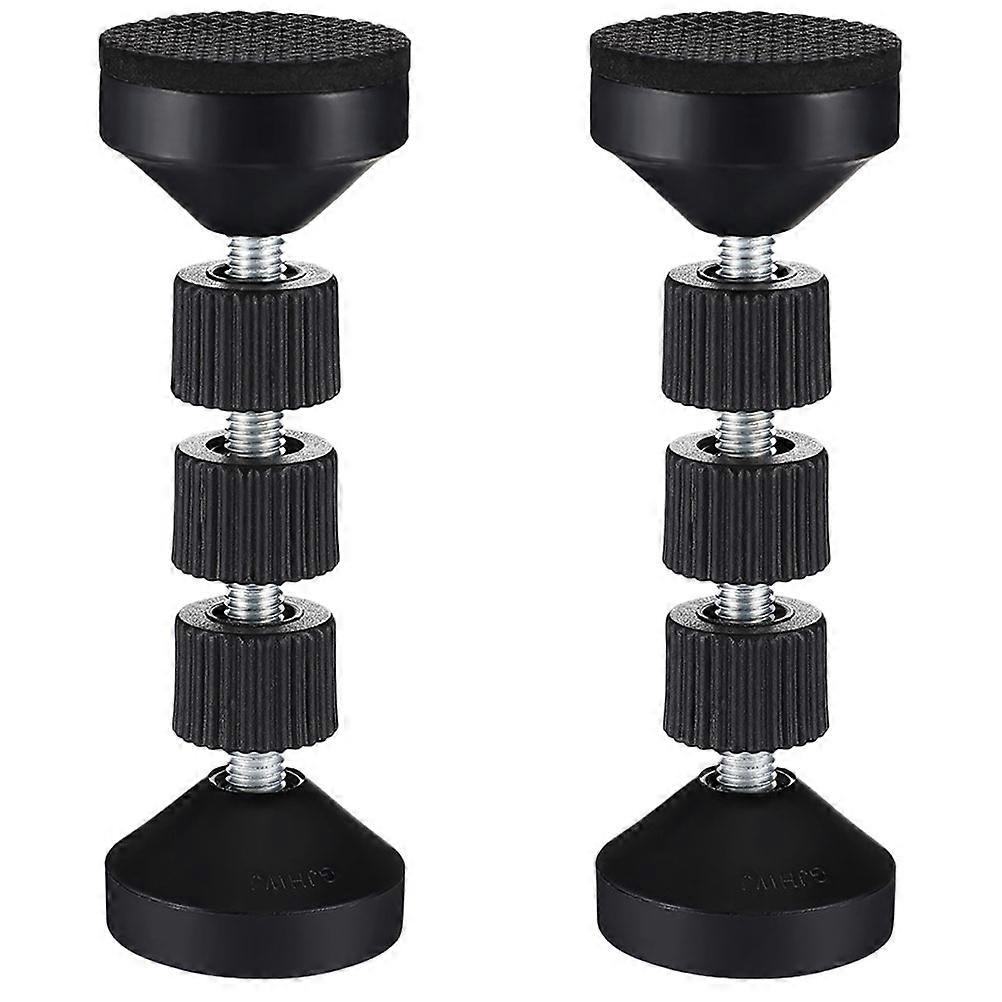 Headboard Stoppers Anti-Shake Tool for Bed Frame Fixer 2Pcs Black