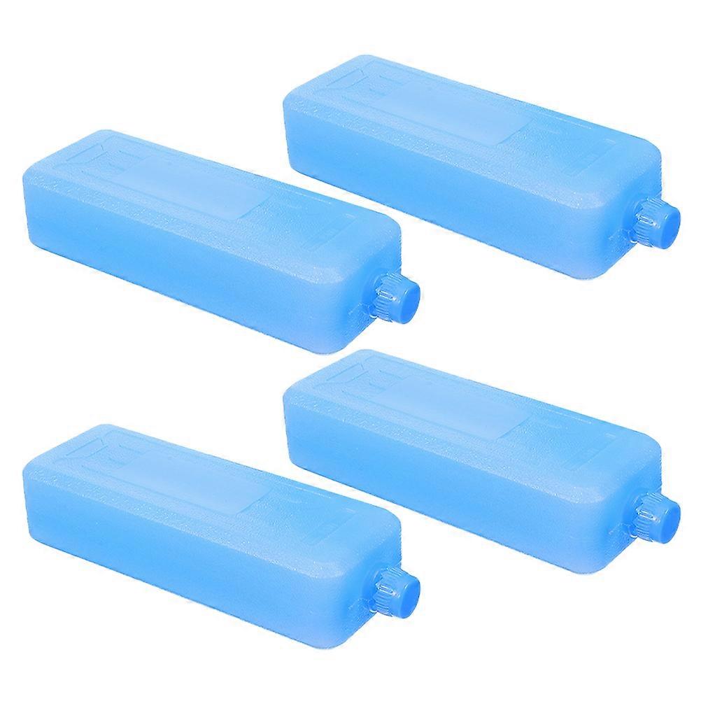 4pcs Reusable Ice Packs for Freezer, Quick Cooling Silent Operation, Ice Storage Bin for Lunch Boxes, Travel & Breastmilk Storage Compatible with