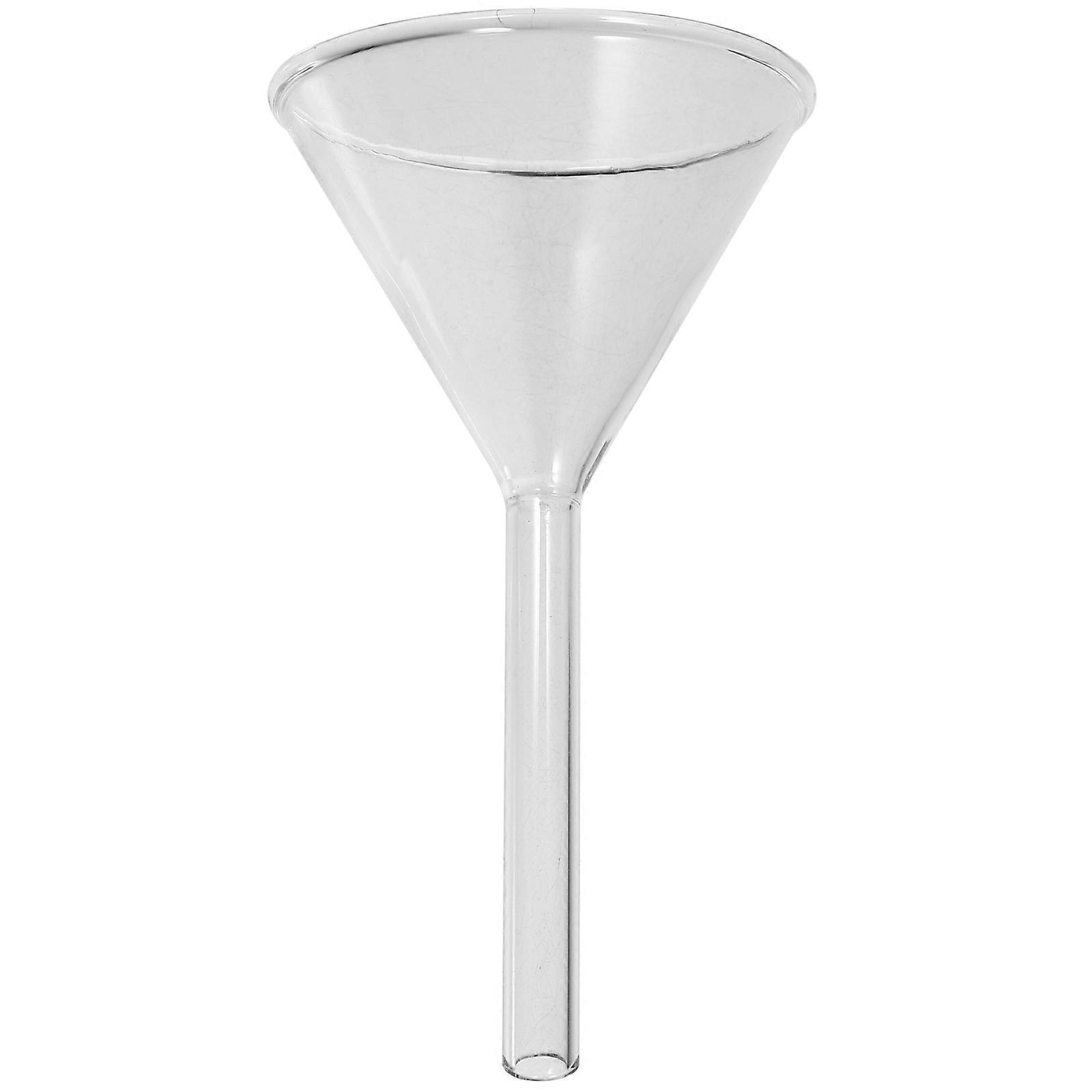 The **Triangle Feeding Funnel** made from **borosilicate glass** is a piece of laboratory equipment designed for **precise and controlled chemical