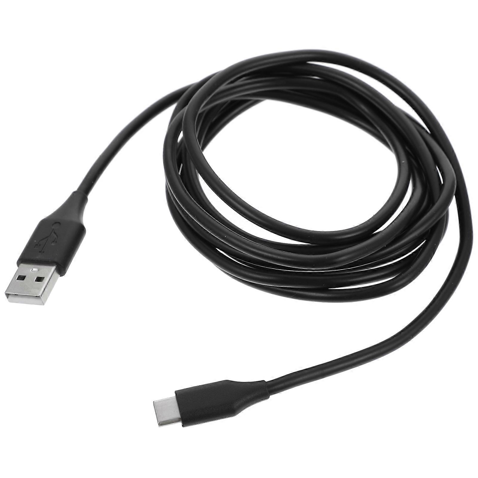 Gamepad Charger Universal USB Data Cable for Charging Use Black ABS 1pc