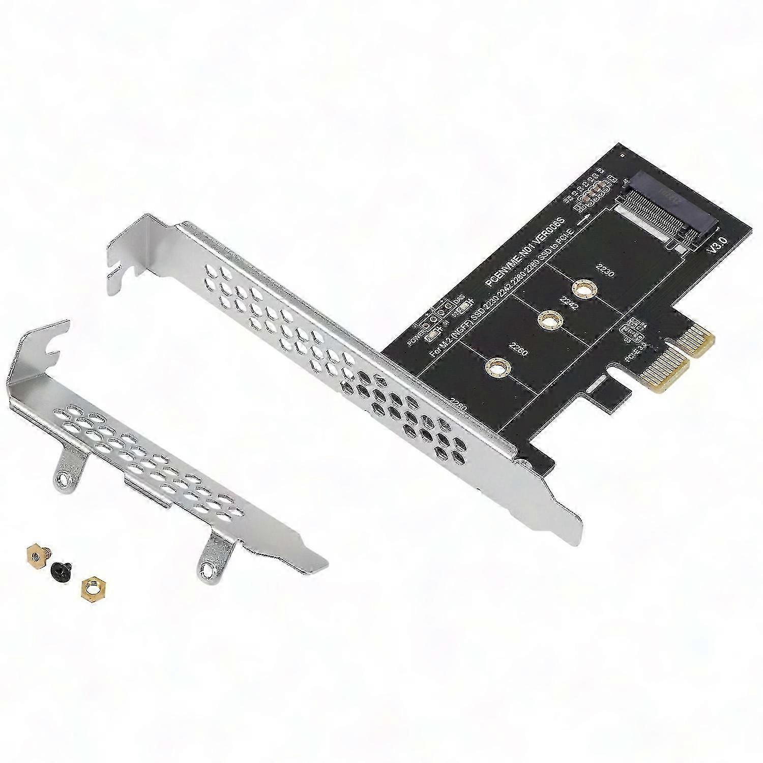 PCIe to M2 NVMe SSD Adapter Card - PCI Express 3.0 X1 to M.2 Converter for 2230/2242/2260/2280 SSDs