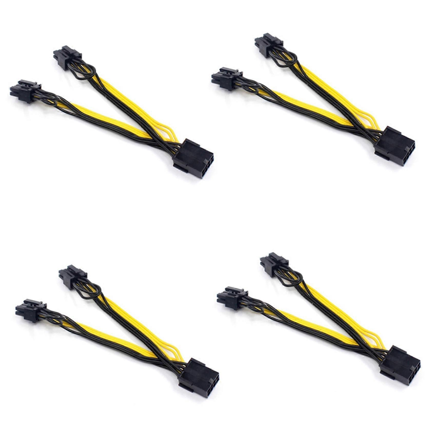 4X EPS CPU 8Pin auf 2-Port PCIe 8Pin Dual PCI-E 6+2Pin Y Splitter Miner GPU Grafikkarte Netzteil