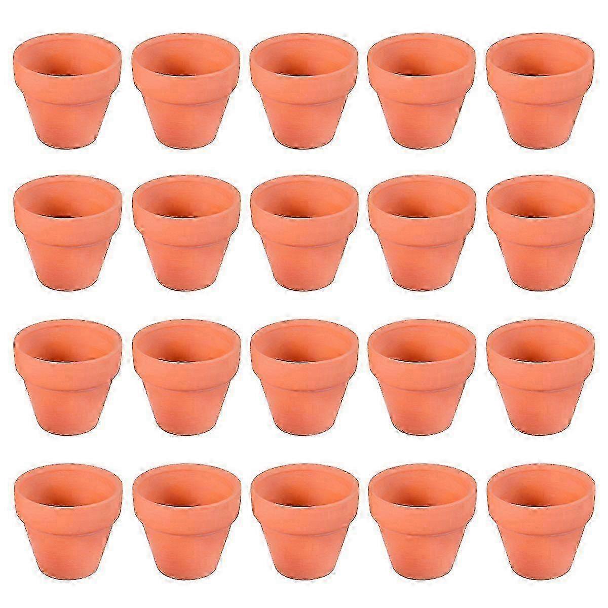 20Pcs Mini Terracotta Pots For Crafts Succulents