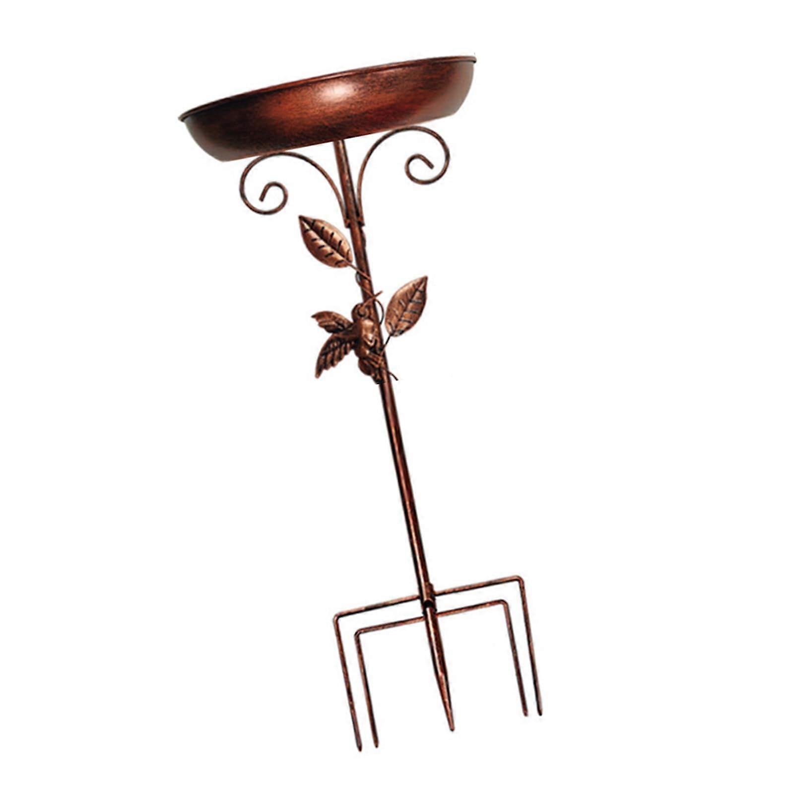 Elegant Iron Birdbath for Gardens, Patios, and Yards – Weatherproof Freestanding Design, Easy Installation