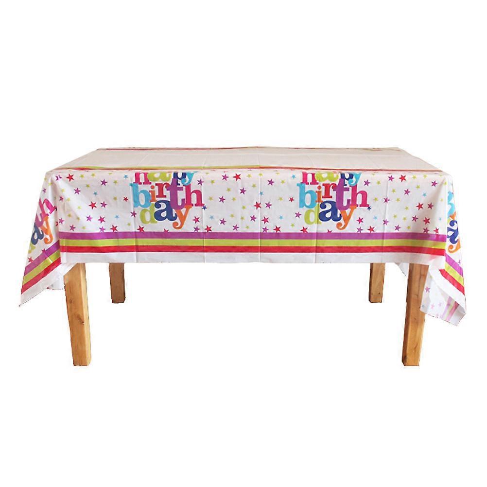 Protective PE Plastic Table Cover 108x180cm Ideal For Kids Birthday Celebrations Red 1Set