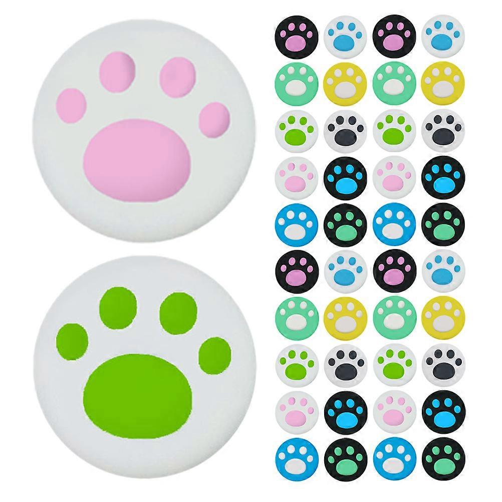 Silicone Cat Claw Thumb Grip Caps for Controllers Cute Animal Themed Button Covers Gaming Accessories for Controllers