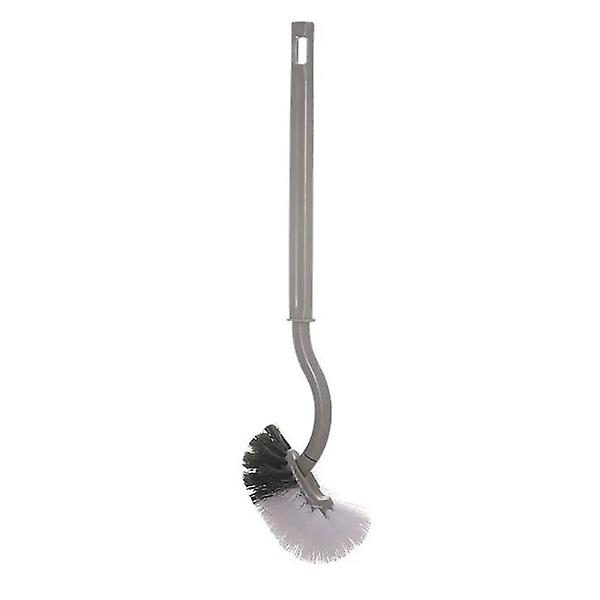 Gebogene WC-Bürste mit langem Griff WC-Reinigungsbürste .UK grau 1PC