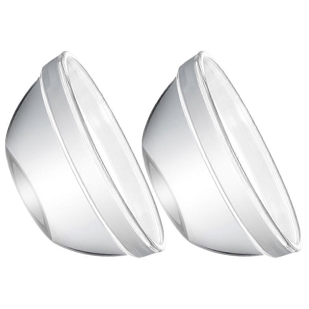 Transparent Glass Dessert Bowls Set of 2   Stackable, Break Resistant, Multipurpose for Fruit Salad, Snacks, and Pudding