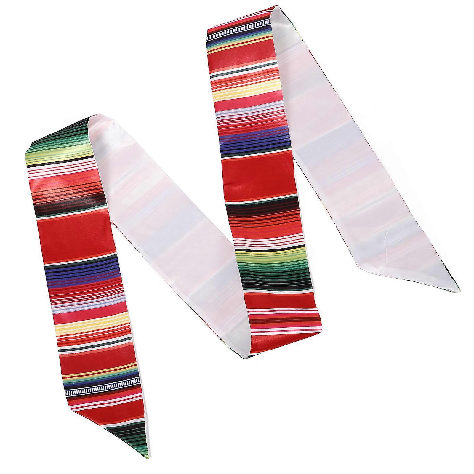 Mexico Sash Graduation Decorations Sash Multi-Color 66.9×3.8×0.2in Adult Ceremony 1Set