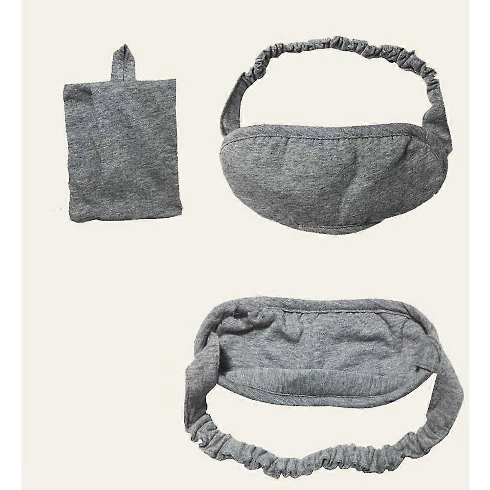 Cotton Eye Mask for Daily Use Grey Lightweight Comfortable with Stretchy Fit Great for Travel and Home 1pc