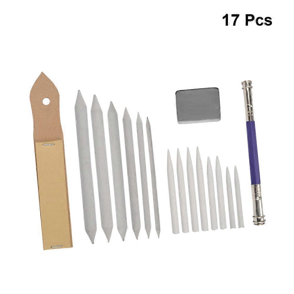 Blending Paper Stumps for Art Drawing with Erasable Sandpaper and Synthetic Material Assorted Color