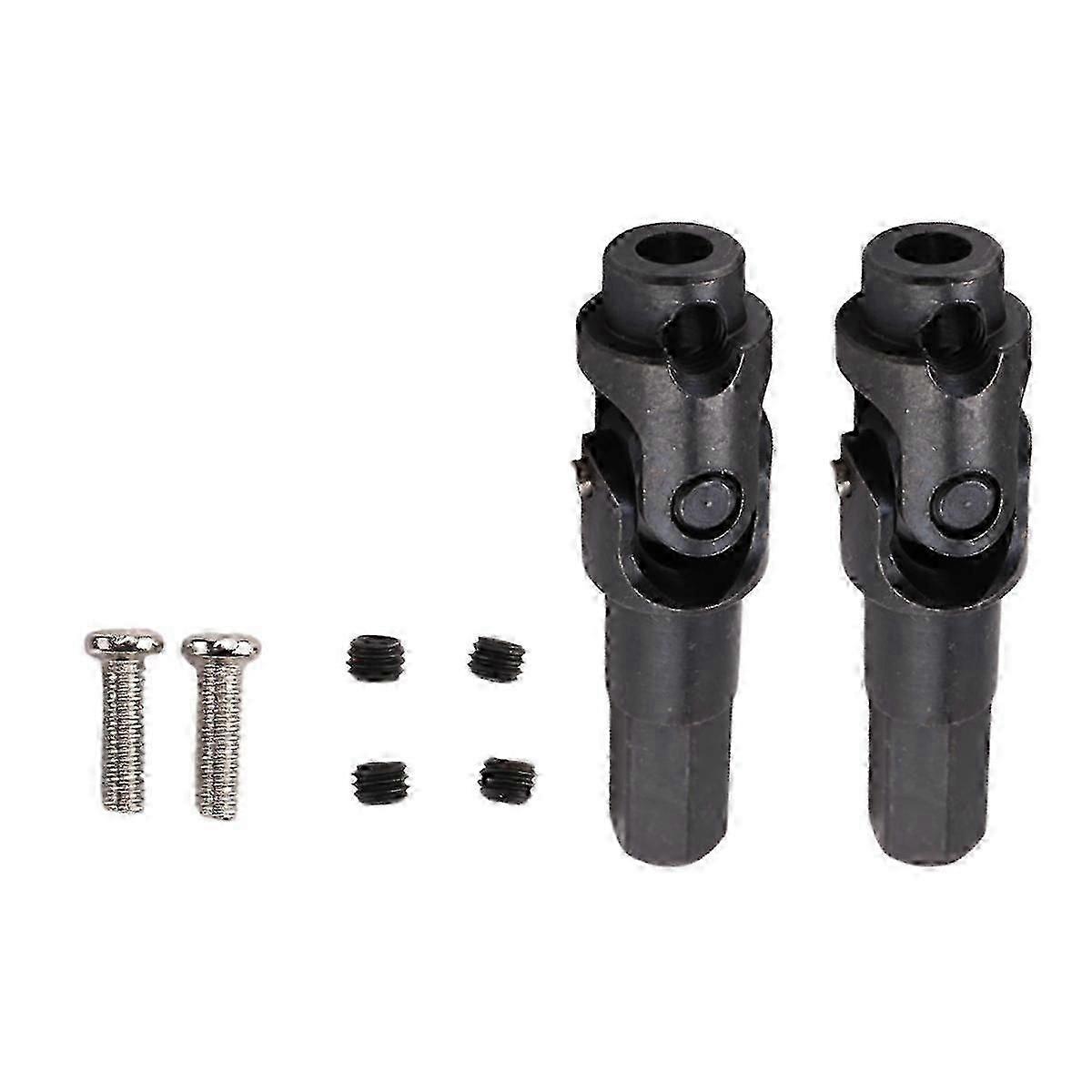 2 Pcs Metal Universal Drive Shaft for WPL C14 C24 C34 C44 B14 B16 B24 B36 1/16 RC Car Parts Edition 0703