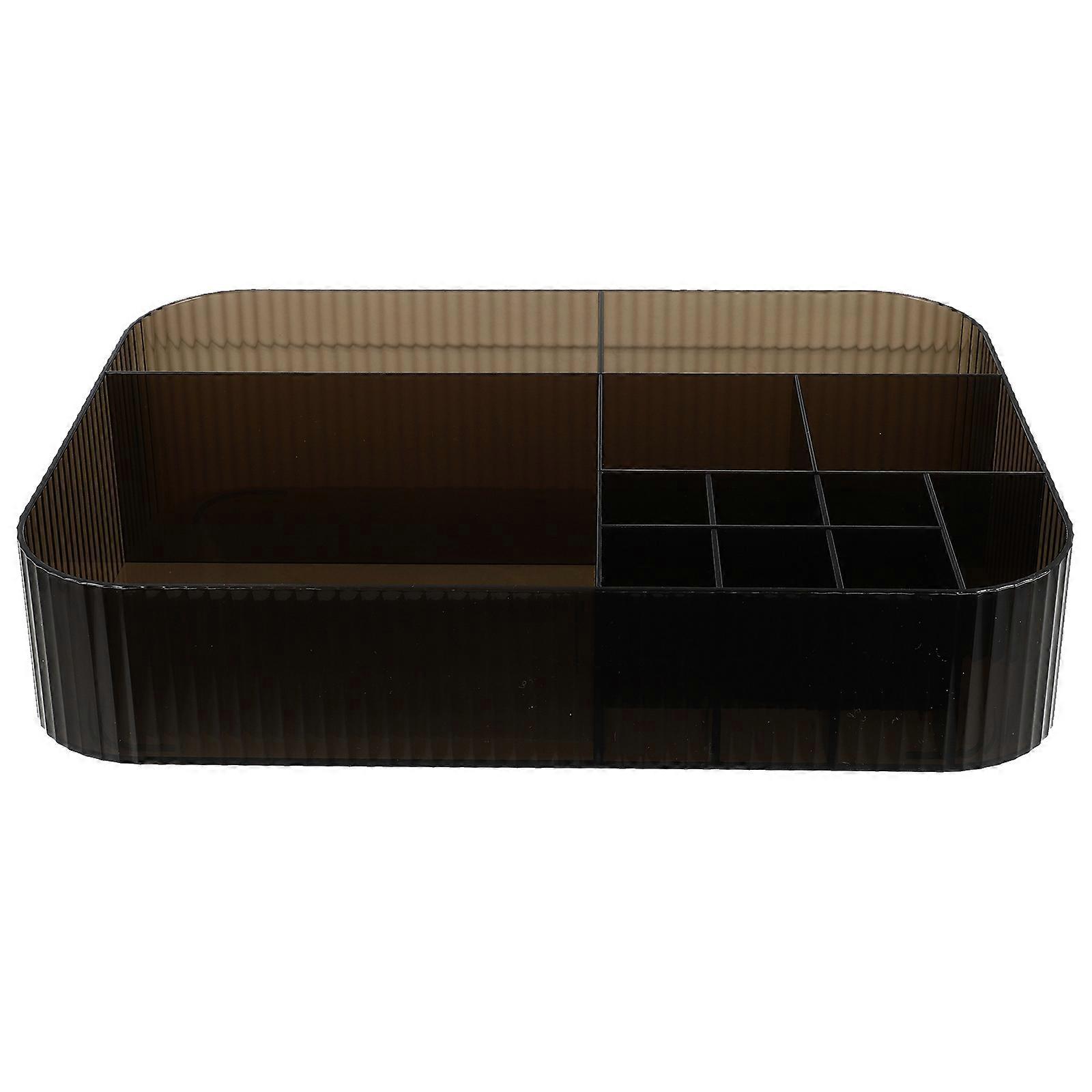 Cosmetic Makeup Storage Box For Desktop Organizing At Home In Grey 1Pack