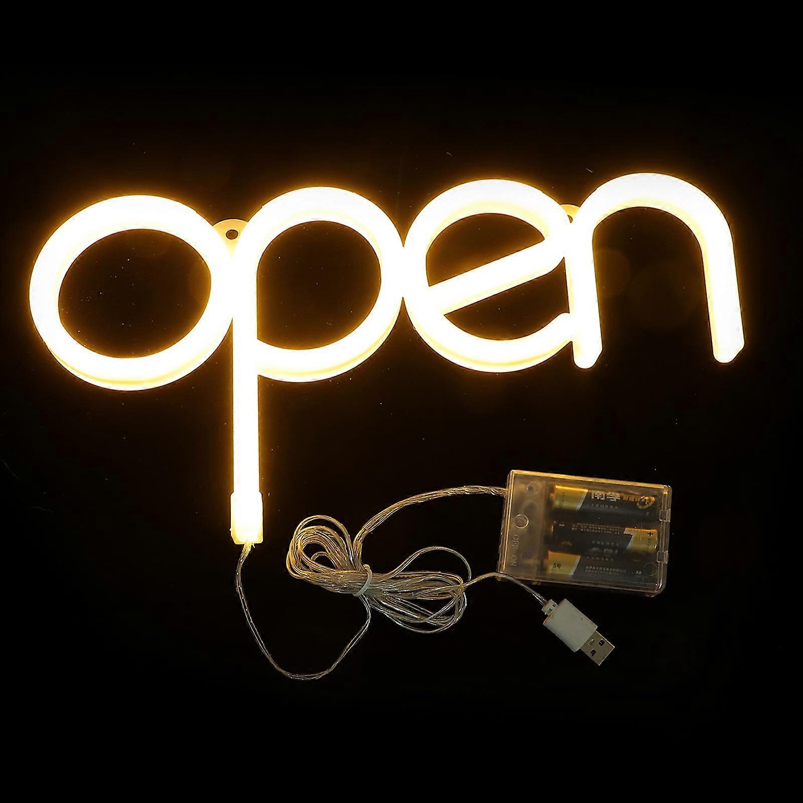 Vertical Open Neon Signs For Salon Modern Decorative Style 1Pcs